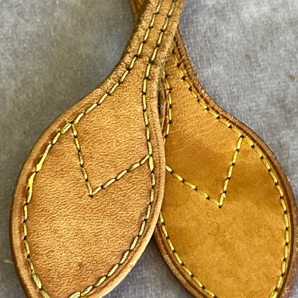 Authentic Louis Vuitton Heatstamped Vachetta Neverfull Replacement Straps b25 - Picture 2 of 10